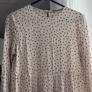 Zara long sleeve flowy maxi dress